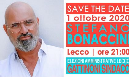 Il Governatore dell'Emilia Romagna Bonaccini a Lecco per sostenere Gattinoni