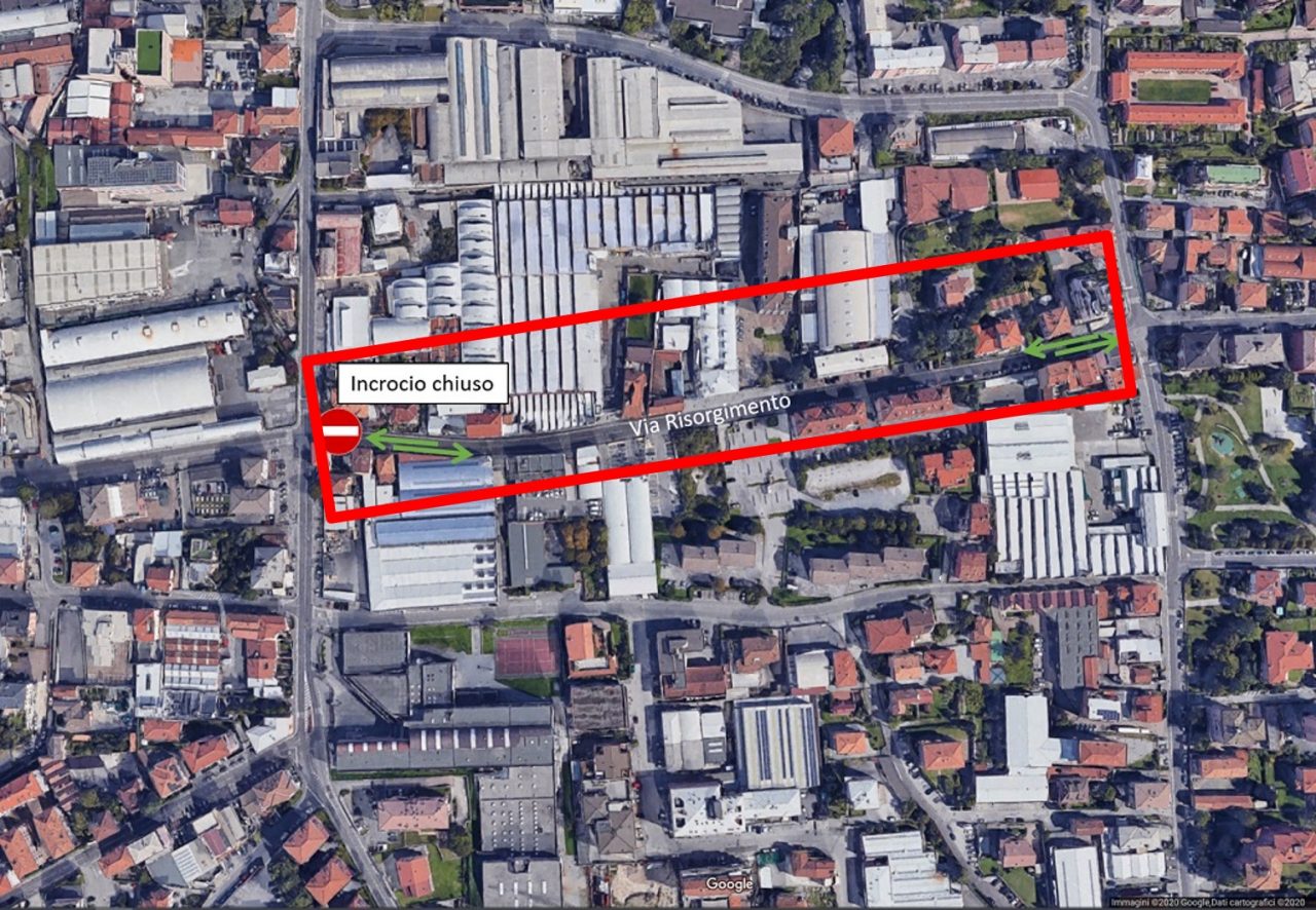 Modifiche alla viabilità: via Belfiore chiusa da martedì 22 fino a giovedì 24 settembre