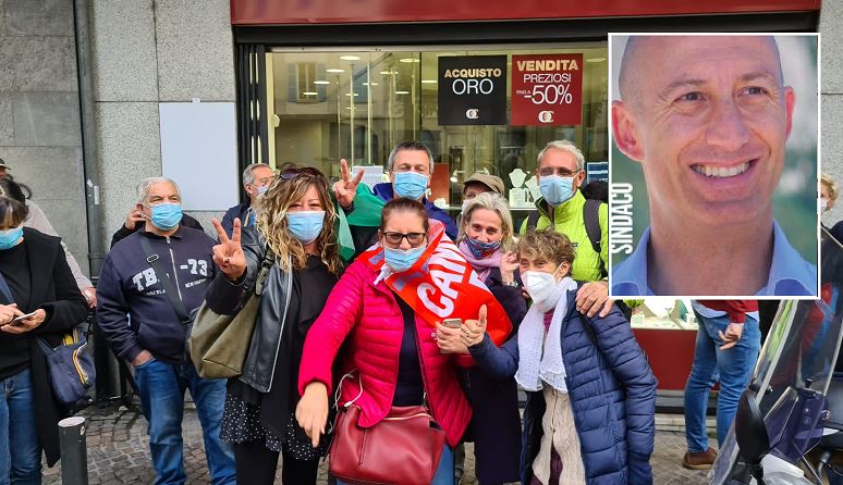 Mauro Gattinoni sindaco: la gioia nella coalizione di centrosinistra esplode anche sui social