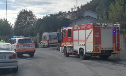 Incendio in villa, paura per una coppia di anziani FOTO