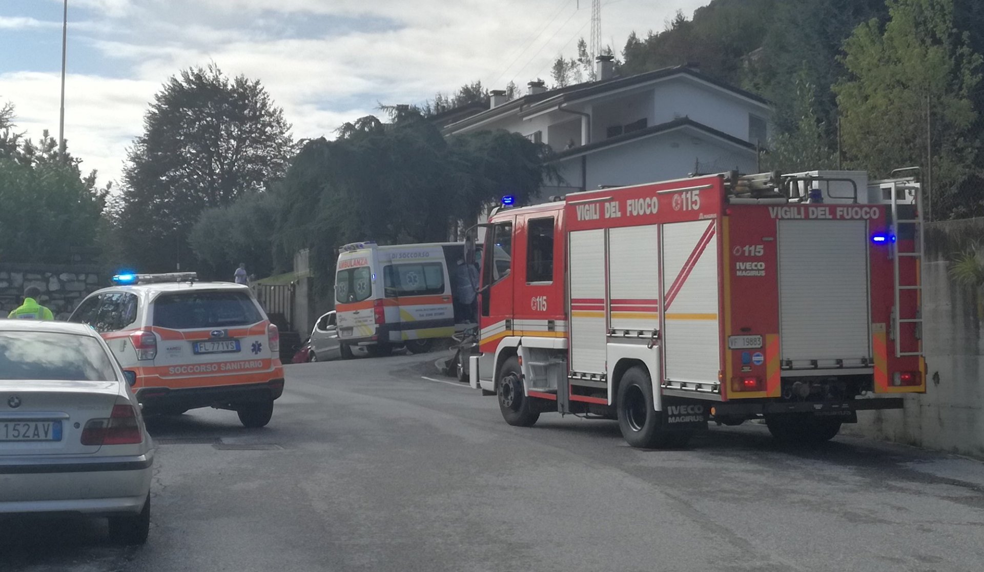 Civate Incendio in villa via Cerscera