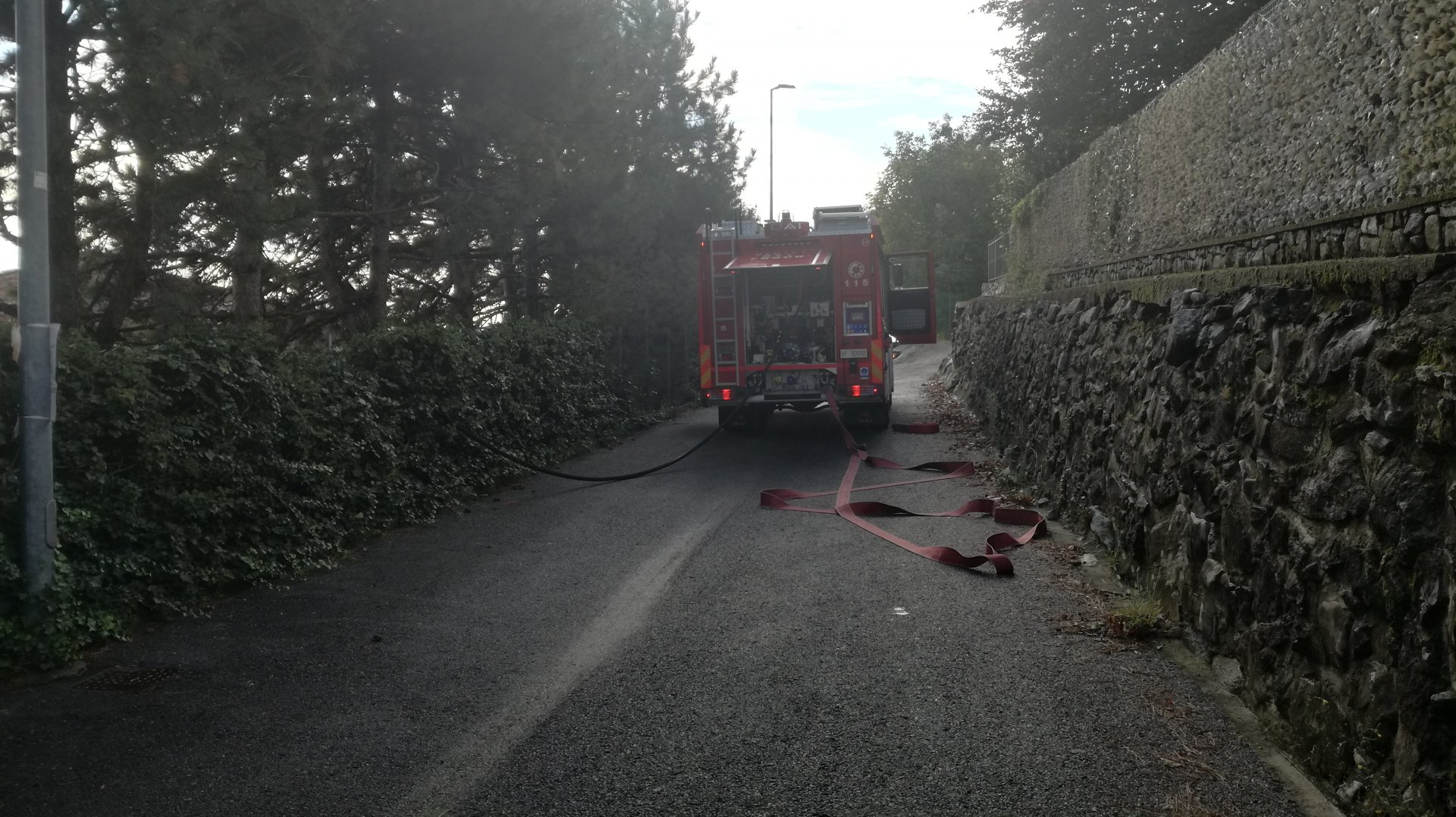 Civate Incendio in villa via Cerscera