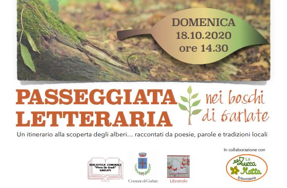 “Passeggiata letteraria” nei boschi di Garlate