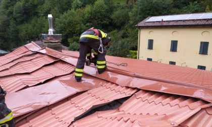 Nubifragio scoperchia il tetto dell'ex scuola di Laorca FOTO