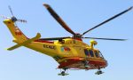 Cade in Artavaggio: ciclista trasportato in ospedale in elicottero