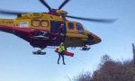 Incidente con il quad nel bosco: interviene l'elicottero IL VIDEO DEL SALVATAGGIO