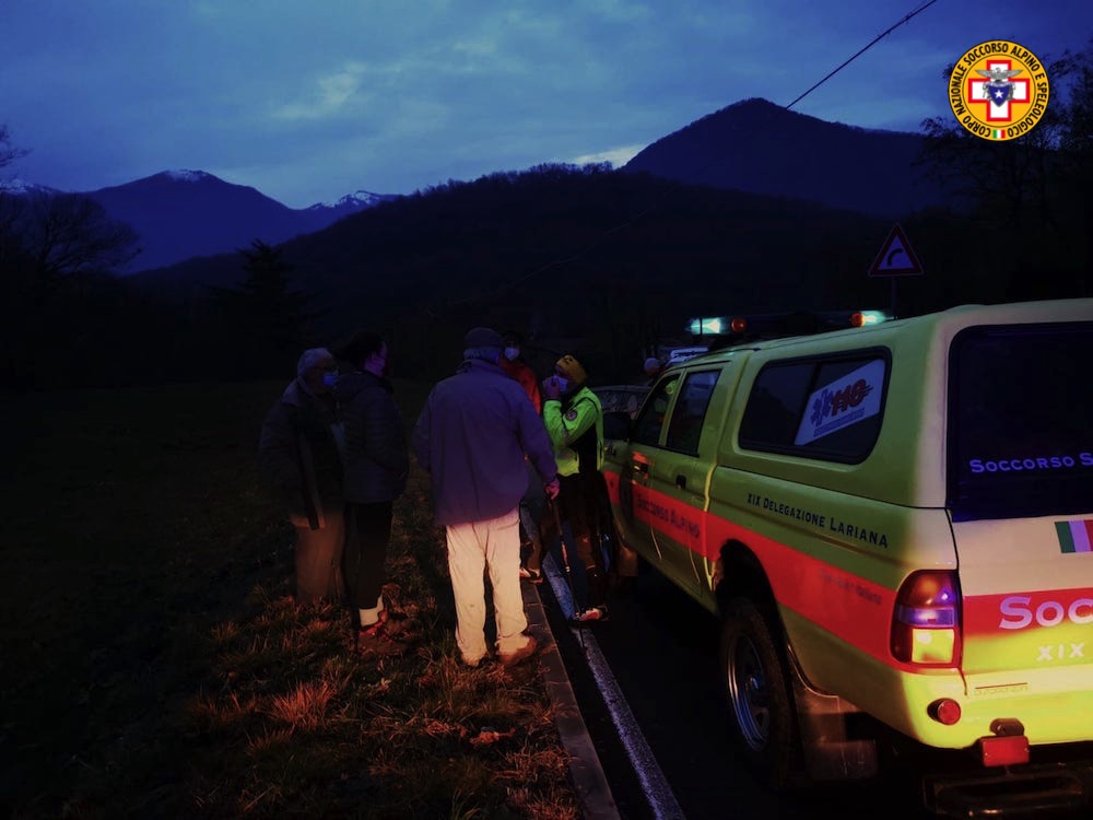 Anziano colpito da malore e coppia “dispersa”: doppio intervento del Soccorso Alpino FOTO