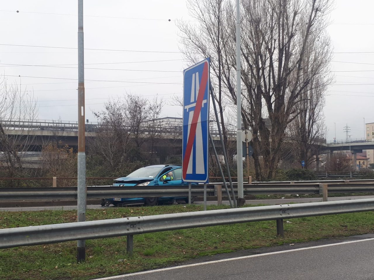 Carambola in Statale 36 all’uscita del Bione FOTO