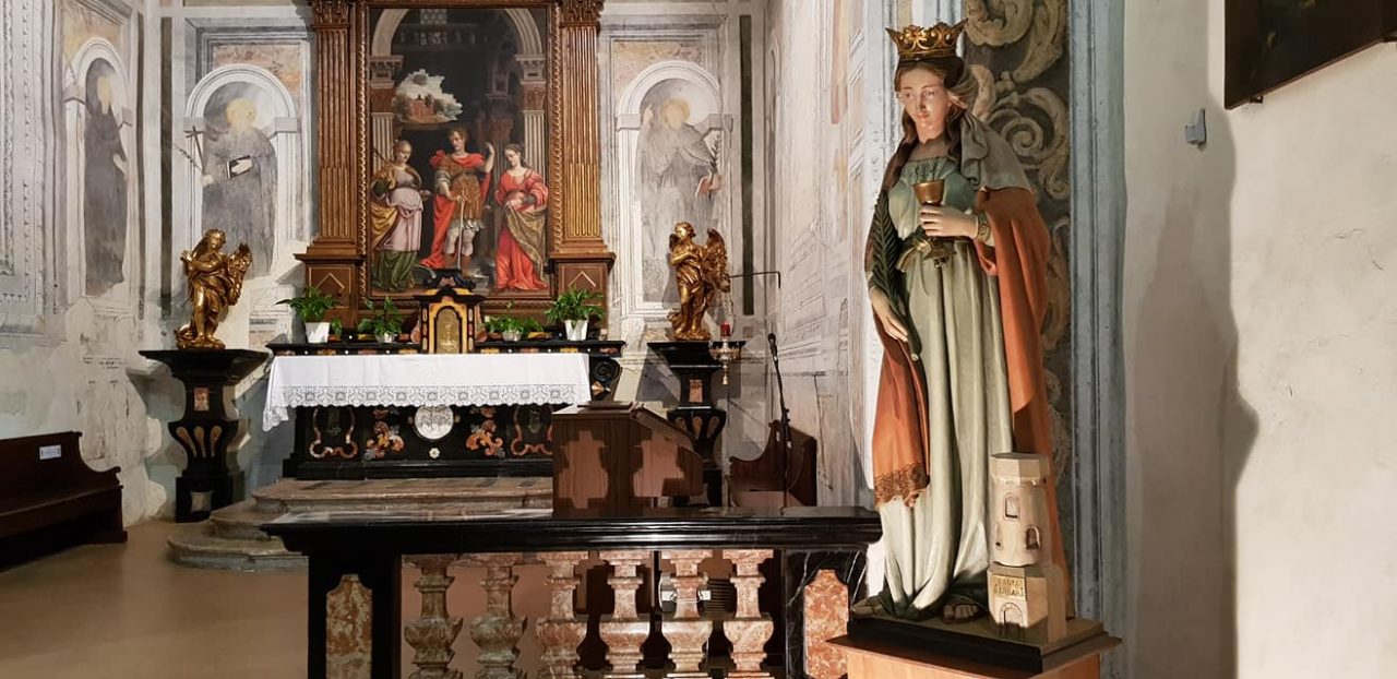 Dopo 20 anni a statua perduta di Santa Barbara torna al Santuario