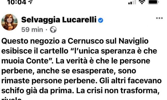 Negozio augura la morte del premier Conte: bufera nazionale