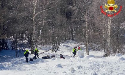 Distacco di neve, ancora rischio valanga in Grignetta: intervento dei Vigili del Fuoco