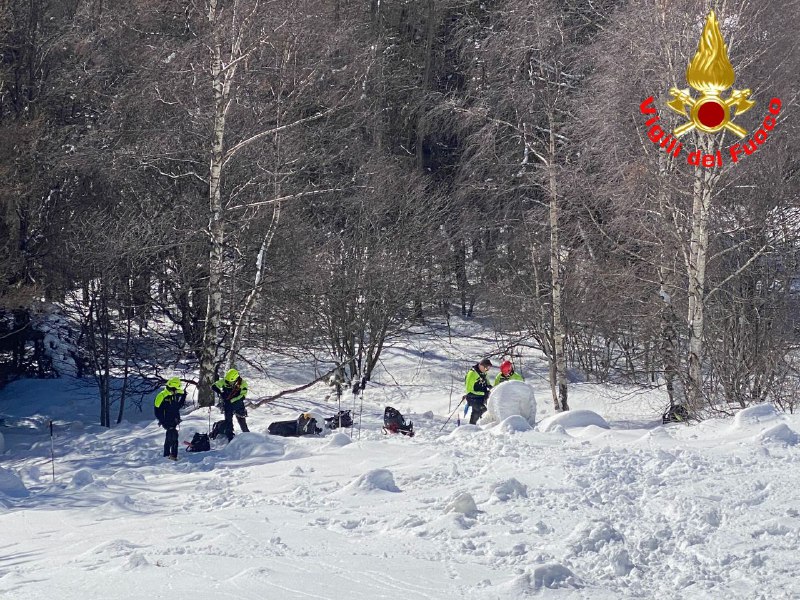 Distacco di neve, ancora rischio valanga in Grignetta: intervento dei Vigili del Fuoco