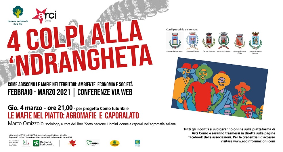 Agromafie e caporalato, terzo appuntamento di “4 colpi alla ‘ndrangheta”