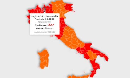 Coronavirus: l'incidenza a Lecco è scesa sotto la soglia critica. La curva lombarda decresce