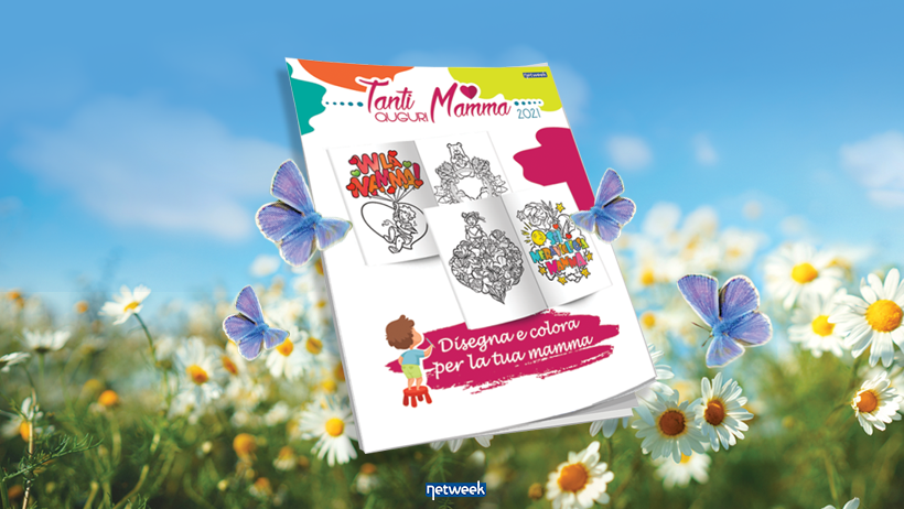 Tanti Auguri Mamma: lunedì 19 in regalo un bellissimo album da colorare