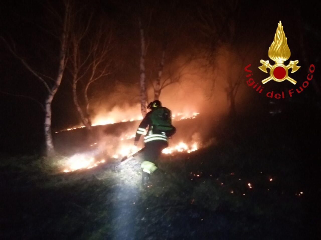 Ancora un Incendio boschivo sul Cornizzolo