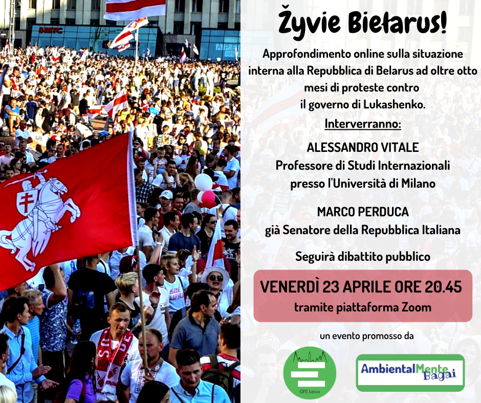 AmbientalMente e GFE Lecco in una serata dedicata alla Bielorussia