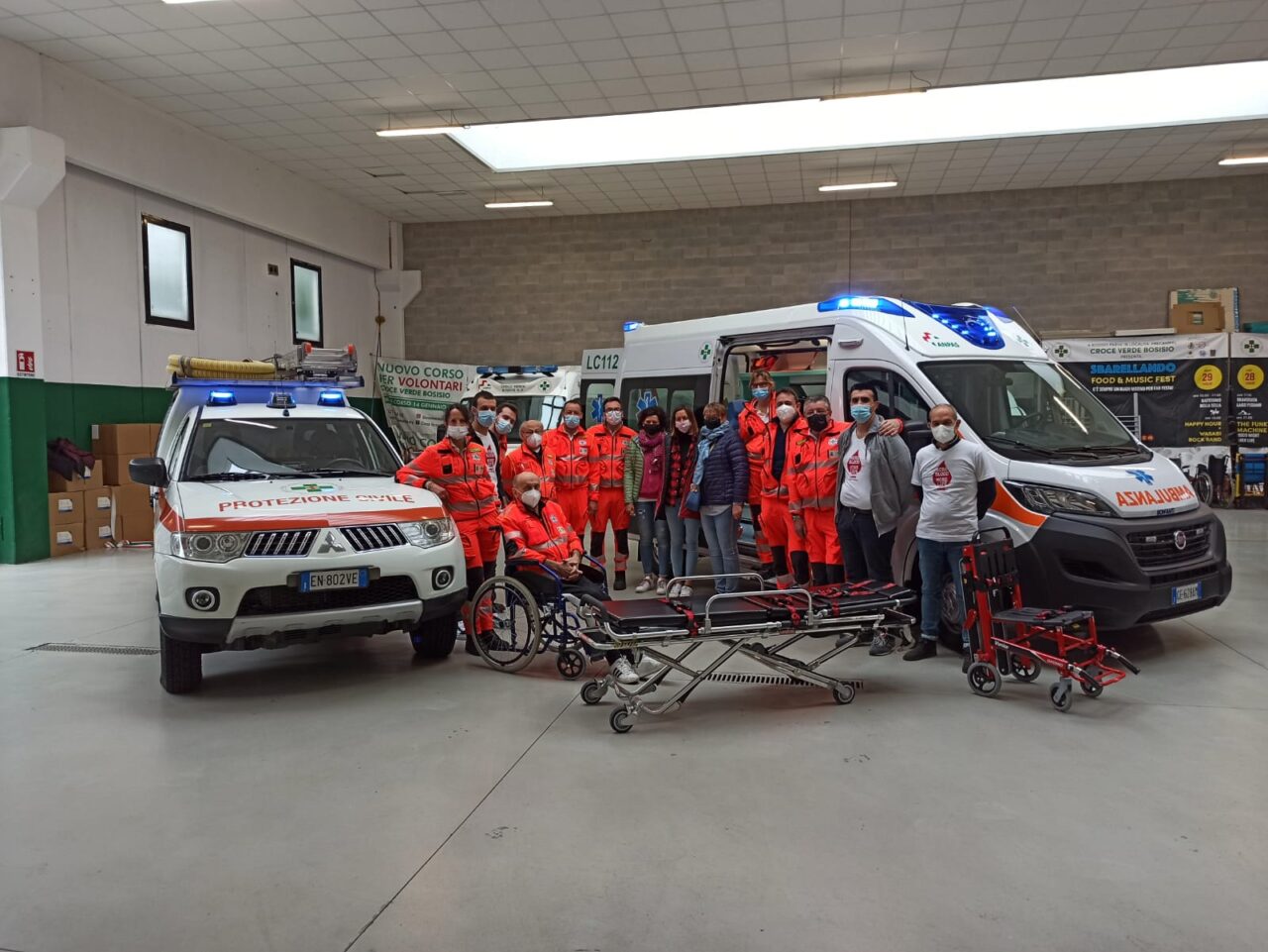 Croce Verde Bosisio amplia il suo parco mezzi e li dedica a Antonio Ferrigno