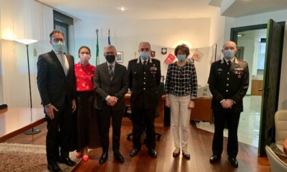 Il comandante interregionale Carabinieri Vincelli in visita al Prefetto di Lecco