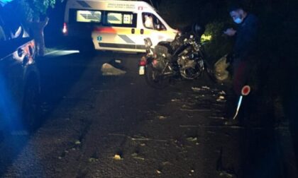 Schianto nella notte sulla Provinciale,  motociclista trasportato in codice rosso in ospedale