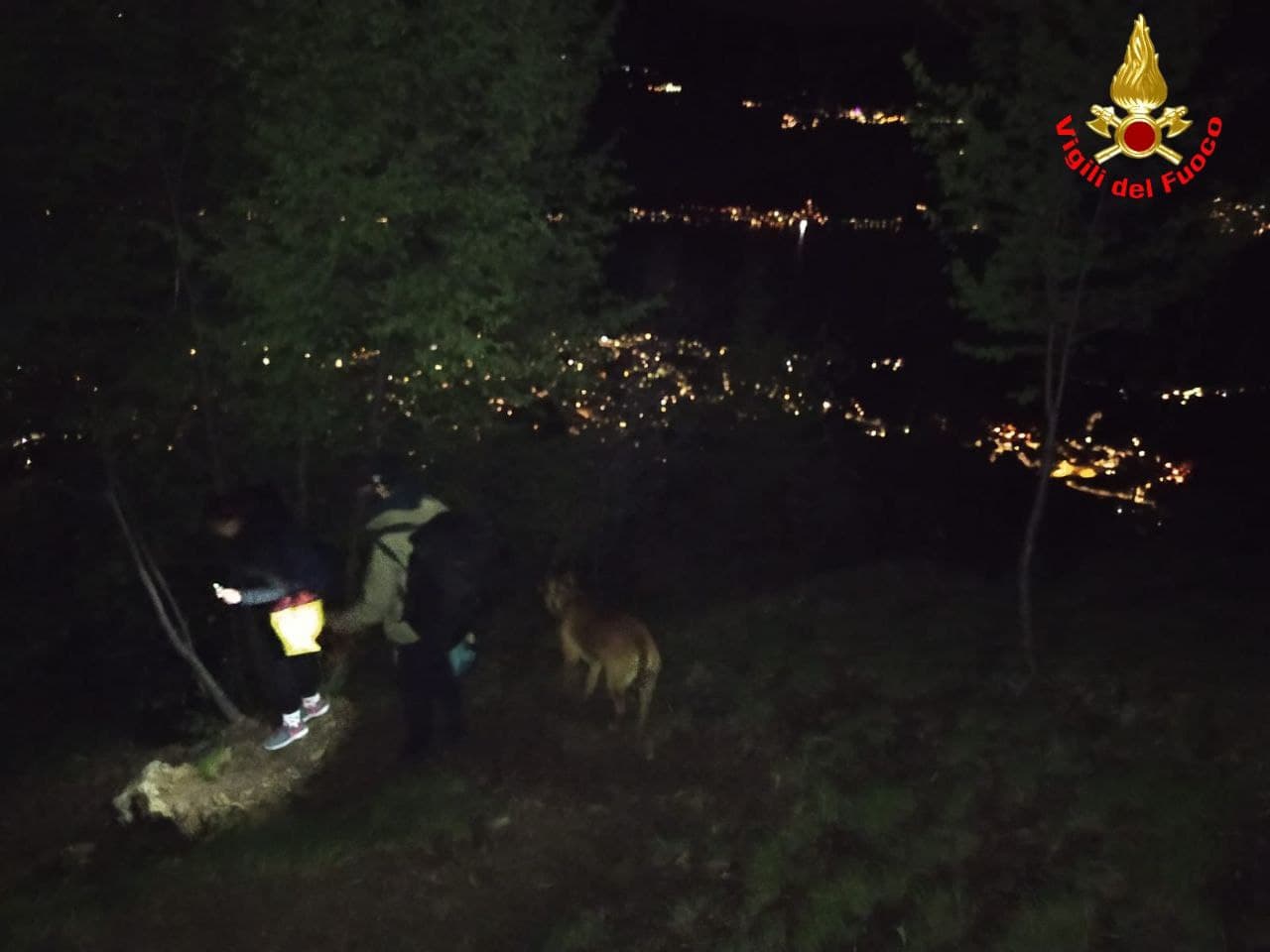 Si perde con il telefono scarico, recuperato un ragazzo con il suo cane