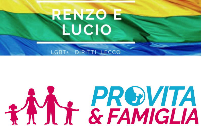 Domani Lecco scende in piazza: da una parte il Pride e dall’altra la manifestazione contro il ddl Zan