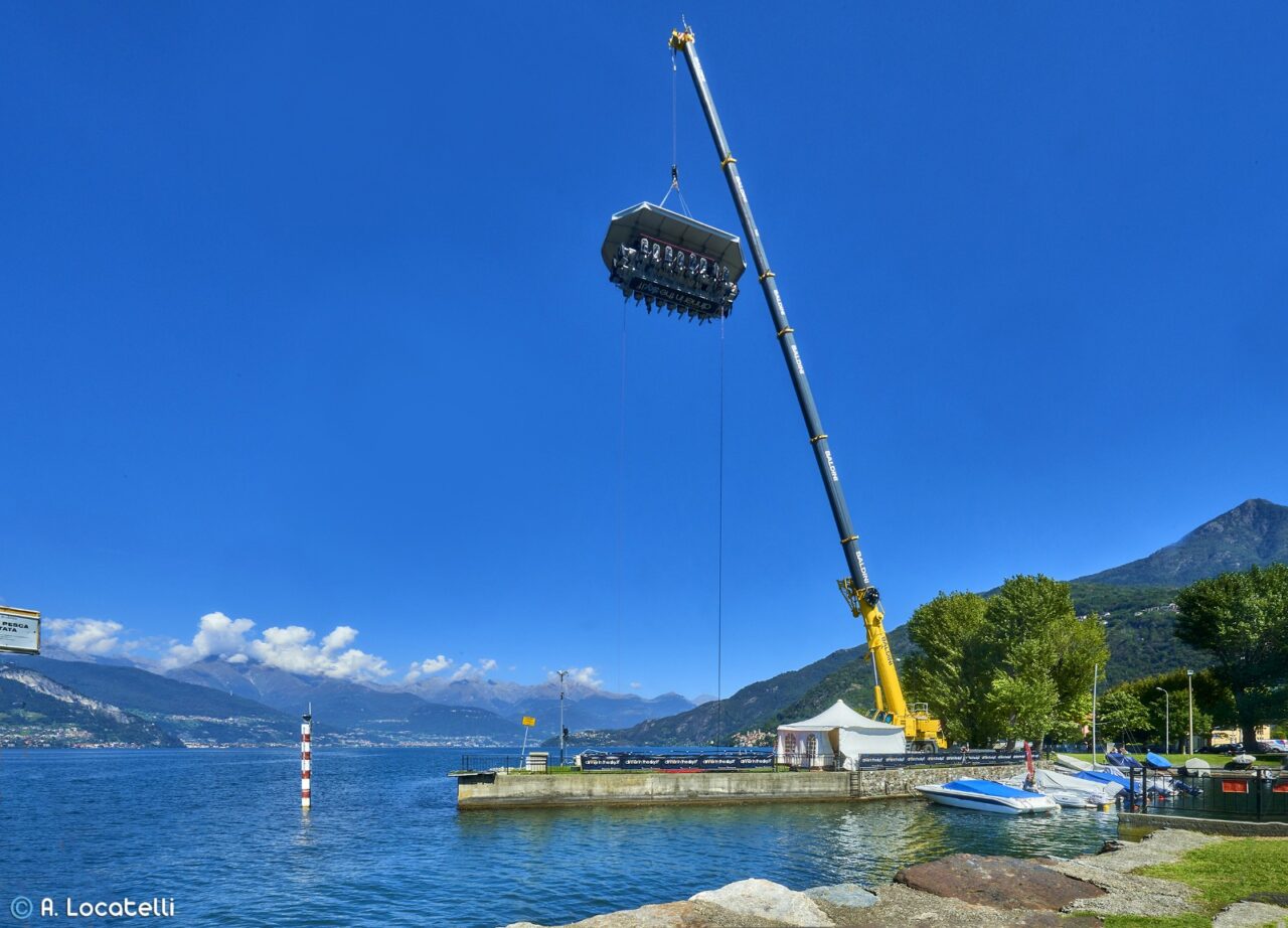 ‘Dinner in the sky’ torna sul Lago : dal 18 al 27 giugno si banchetta a 50 metri di altezza