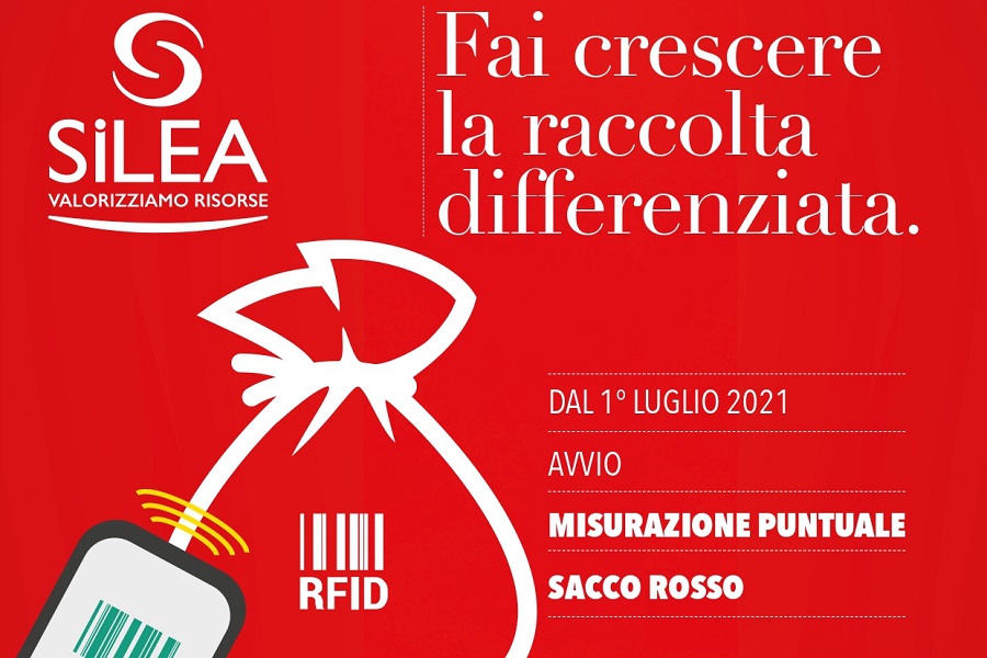 Sacchi rossi in distribuzione giovedì e sabato a Pescarenico