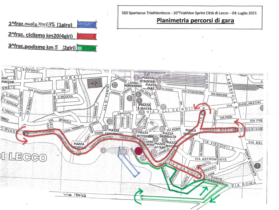 Domani la 20^ edizione del Triathlon Città di Lecco, attenzione alle strade chiuse