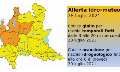 Sul Lecchese ancora allerta per rischio idrogeologico e temporali forti fino a domani