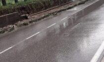 Valgreghentino, crolla muro in strada e cantine allagate FOTO E VIDEO