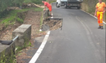 Strada collassata tra Bellano e Vendrogno chiusa per 20 giorni