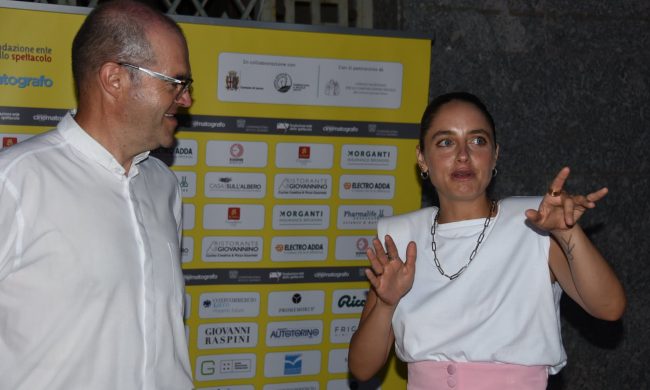 Don Milani con Matilde Gioli al primo Lecco Film Fest