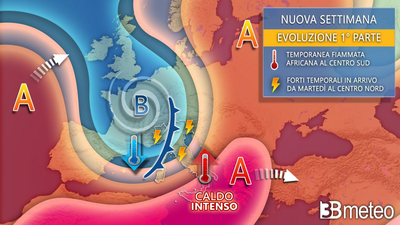 Da martedì pioggia e calo termico fino a 10° | PREVISIONI METEO