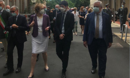 Il ministro Roberto Speranza  e il vicepresidente Moratti  in visita all’ospedale San Leopoldo Mandic