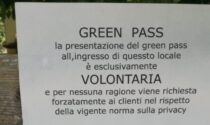 Ristoratore di Albavilla: "Green pass solo volontario"