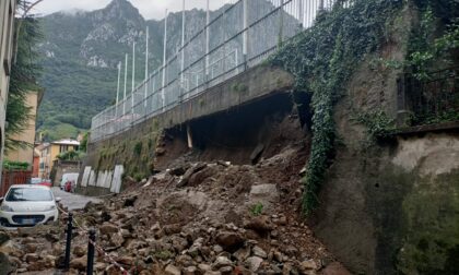 Paura, crolla un muraglione a Lecco: nottata di interventi per i Vigili del Fuoco