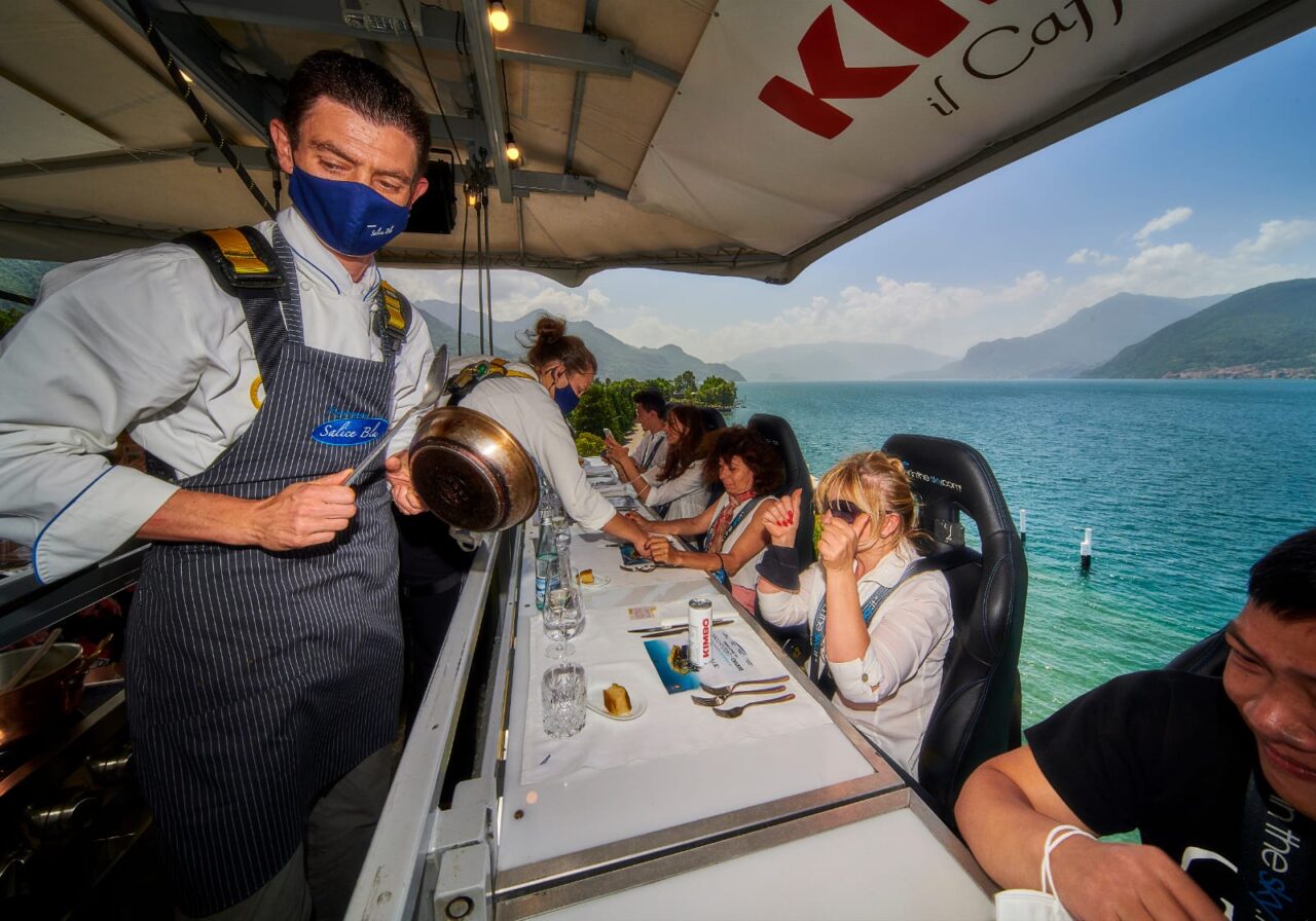 Dinner in the sky torna sul Lago di Como