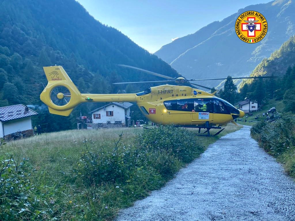 Biker cade all’alpeggio di Vegessa, soccorsi sotto il temporale