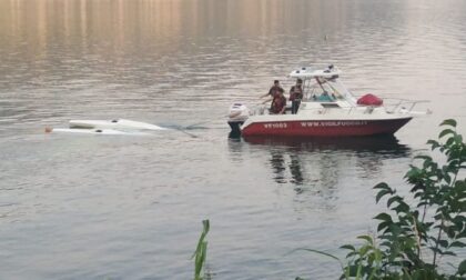 Idrovolante si inabissa nel lago di Garlate, Vigili del Fuoco in soccorso