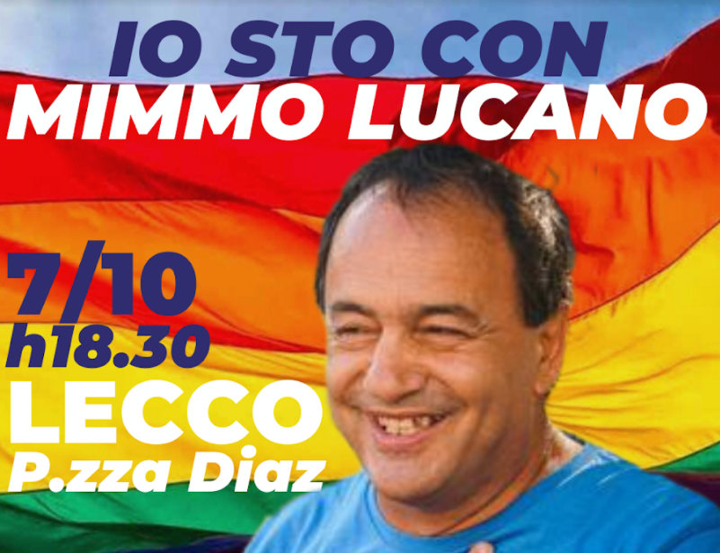 A Lecco presidio per Mimmo Lucano