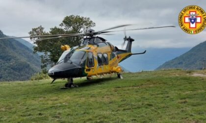Disperso in montagna: in azione l'elicottero della Guardia di finanza