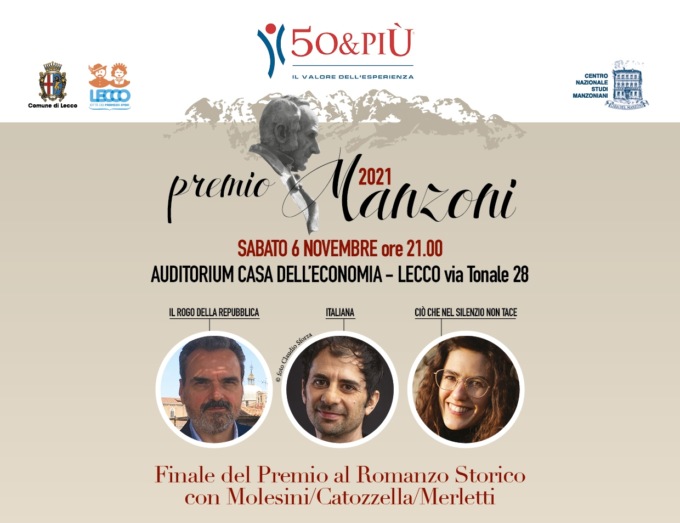 Premio Manzoni al Romanzo Storico 2021: chi vincerà tra Catozzella, Merletti e Molesini?