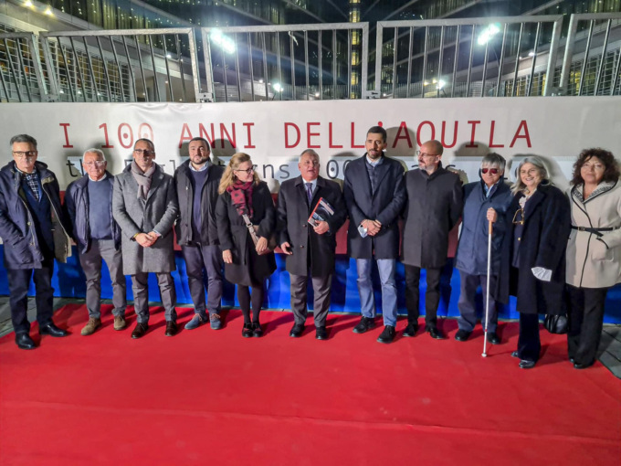 L’Aquila vola sulla Regione: tagliato il nastro della mostra sul centenario Moto Guzzi