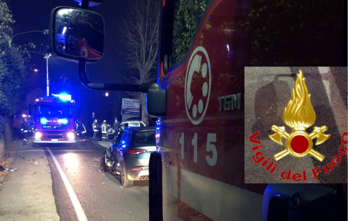 Scontro tra auto: autista estratto dalle lamiere. Sp 51 temporaneamente chiusa al traffico