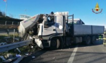 Maxi incidente tra camion in Statale 36