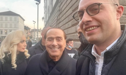 Silvio Berlusconi a Lecco, visita a sorpresa del numero uno di Forza Italia