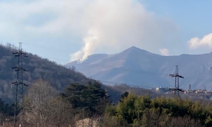 Incendio sul Monte Cornizzolo, mobilitate squadre di Vigili del fuoco