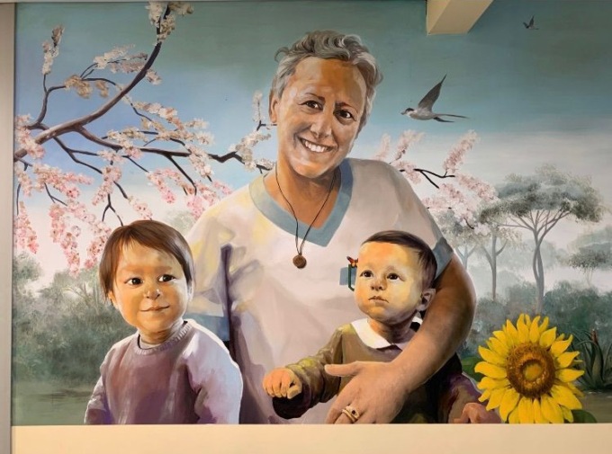Un murale in dono alla Pediatria del Manzoni, per ricordare l’infermiera Graziella