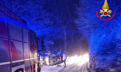 Neve: incidenti a raffica nel Lecchese